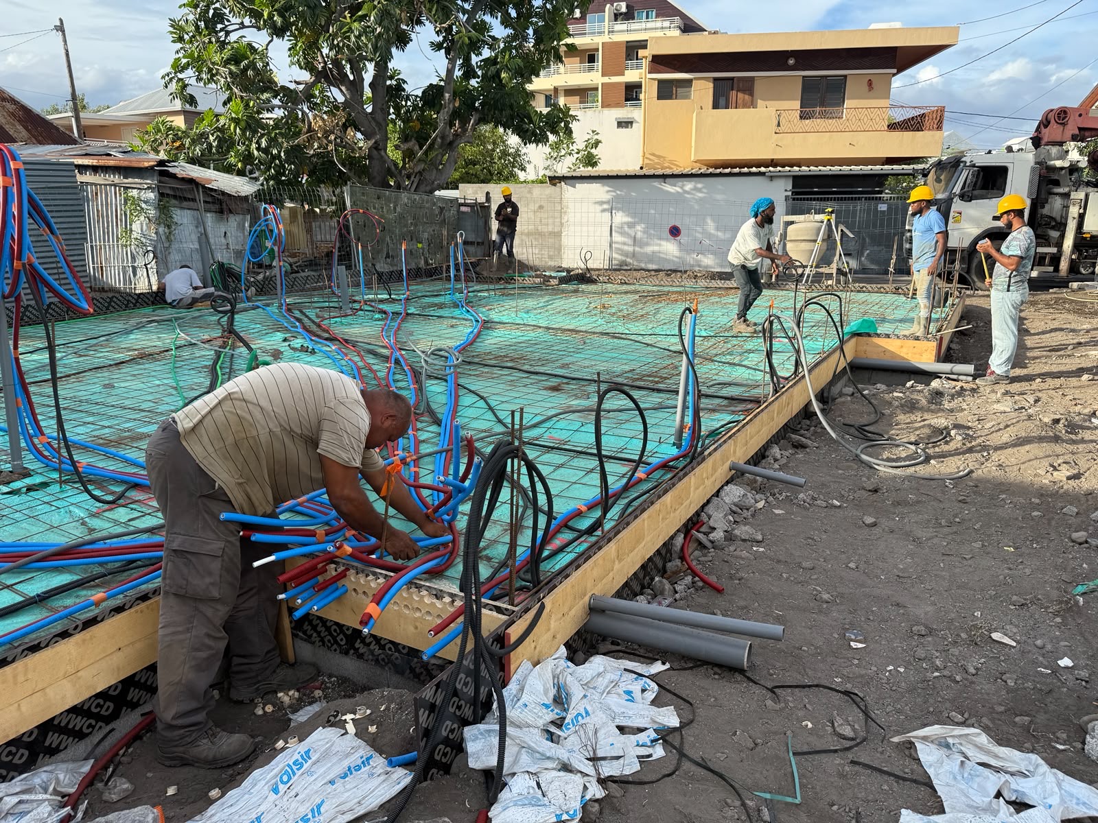 Travaux de construction d'une maison individuelle au Port 5