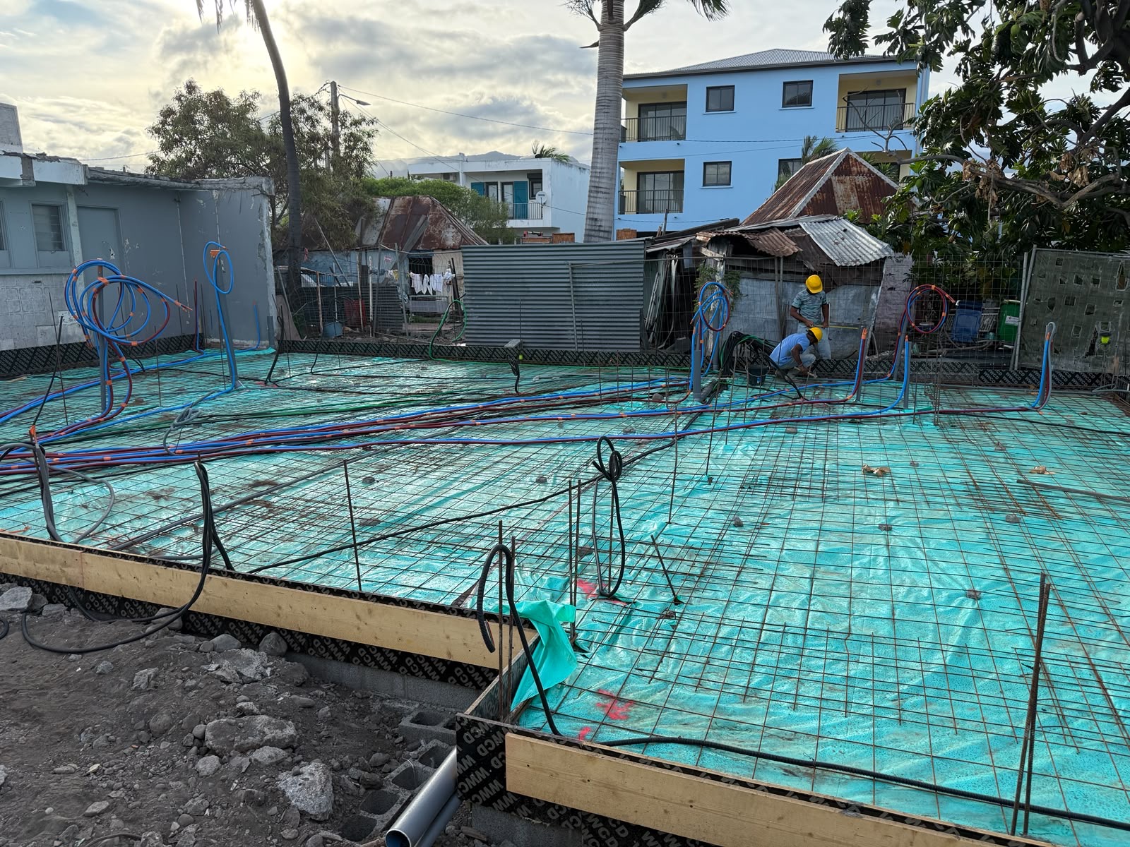 Travaux de construction d'une maison individuelle au Port 7